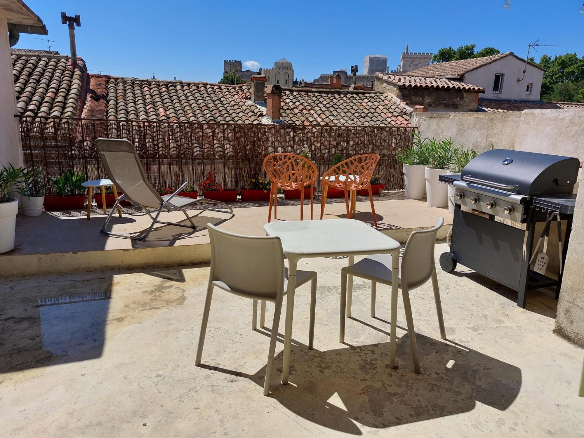 Maison Intra Muros, Terrasses Avec Vue Jaccuzzi Et Garage Aviñón Habitación foto