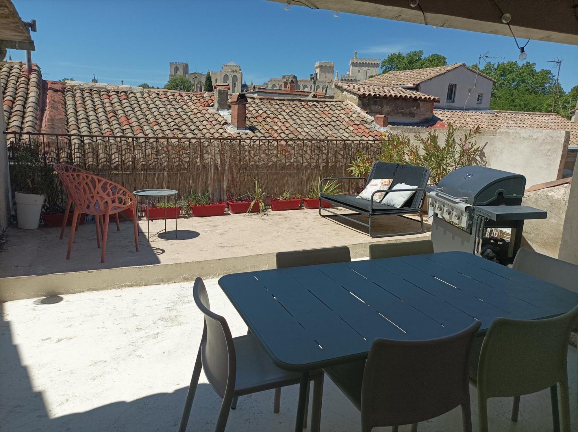 Maison Intra Muros, Terrasses Avec Vue Jaccuzzi Et Garage Aviñón Habitación foto